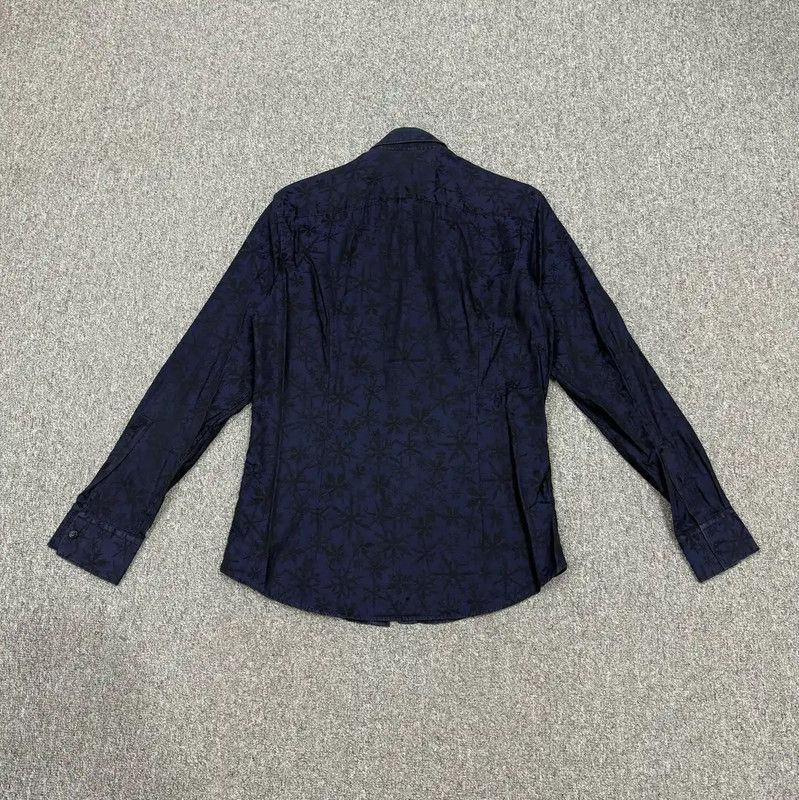 Versace Versace Men's Blue Cotton Shirt 0089 Size US S / EU 44-46 / 1 - 2 Thumbnail