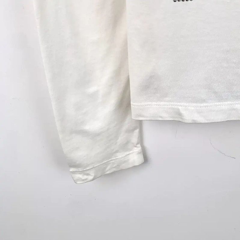 Versace Versace White Cotton Long Sleeve T-Shirt 0089 Size US S / EU 44-46 / 1 - 5 Thumbnail