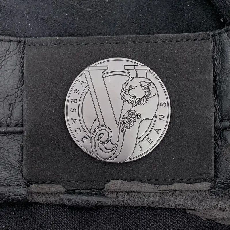 Versace Versace Black Cotton Casual Pants for Men 0089 Size US 26 / EU 42 - 6 Thumbnail