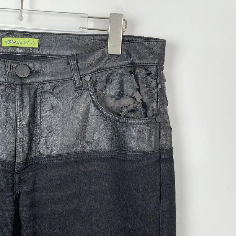 Versace Versace Black Cotton Casual Pants for Men 0089 Size US 26 / EU 42 - 3 Thumbnail
