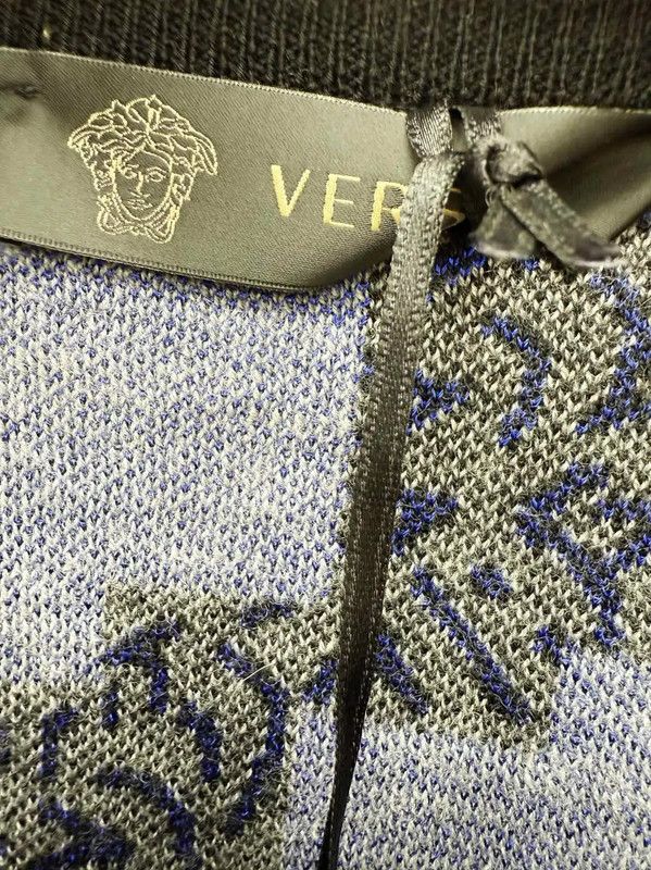 Versace Versace Men's Blue Wool Sweater Size M 0089 Size US M / EU 48-50 / 2 - 4 Thumbnail