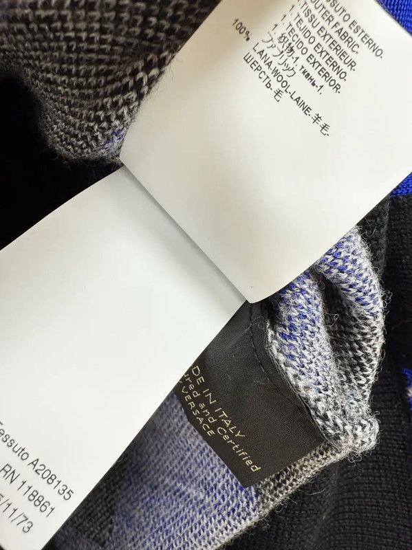 Versace Versace Men's Blue Wool Sweater Size M 0089 Size US M / EU 48-50 / 2 - 7 Thumbnail