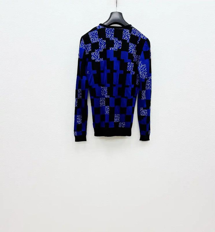 Versace Versace Men's Blue Wool Sweater Size M 0089 Size US M / EU 48-50 / 2 - 5 Thumbnail