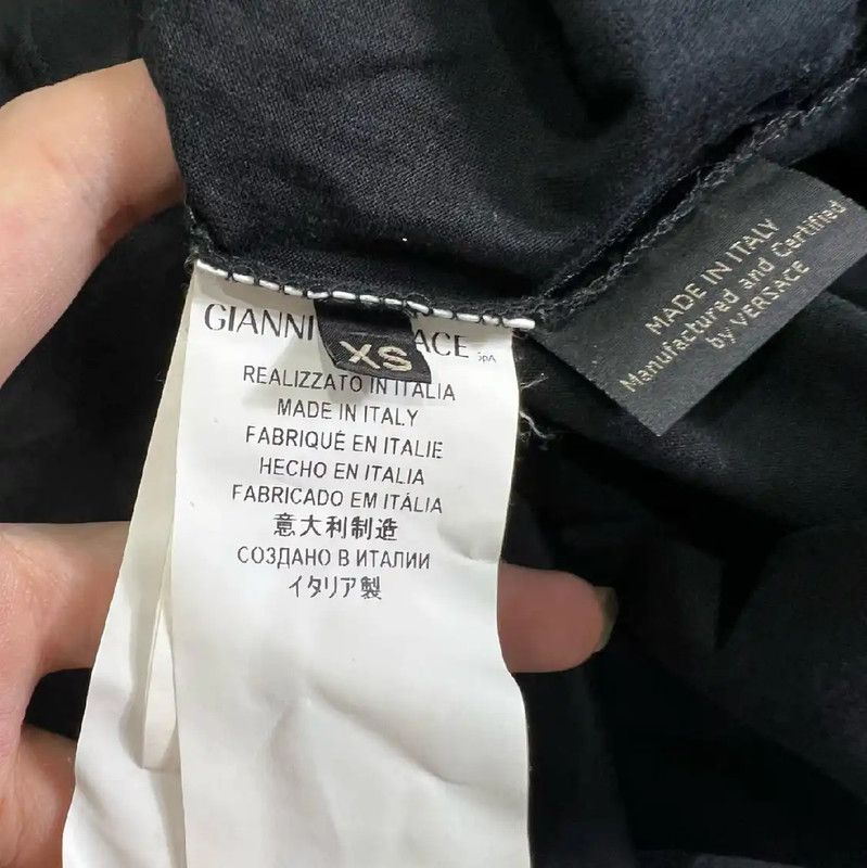 Versace Versace Black Cotton Long Sleeve Hoodie 0089 Size US XS / EU 42 / 0 - 4 Thumbnail