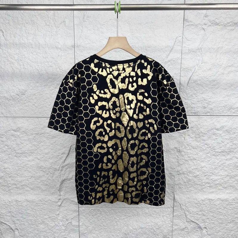 Versace Versace Black Cotton T-Shirt with Gold Design 0089 Size US XXL / EU 58 / 5 - 2 Thumbnail