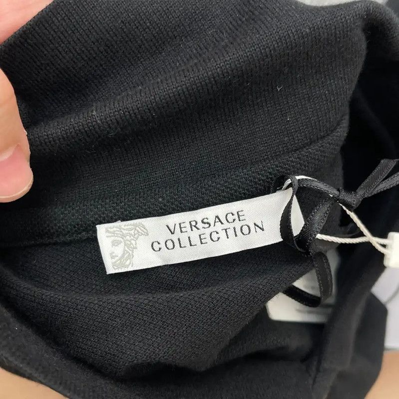 Versace Versace Black Medusa Logo Short Sleeve Polo Shirt 0089 Size US XL / EU 56 / 4 - 6 Thumbnail