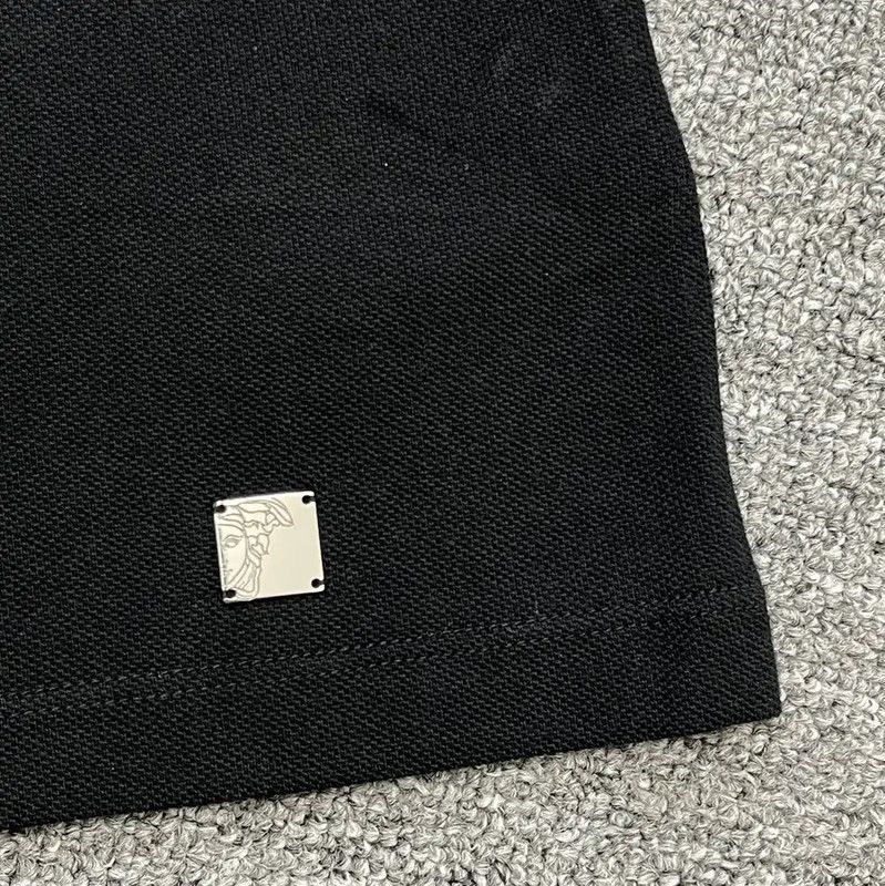 Versace Versace Black Medusa Logo Short Sleeve Polo Shirt 0089 Size US XL / EU 56 / 4 - 3 Thumbnail