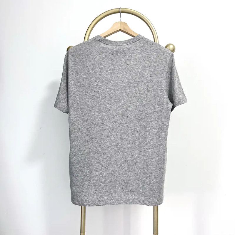Versace Versace Gray Cotton Embroidered Short Sleeve T-Shirt 0089 Size US L / EU 52-54 / 3 - 6 Thumbnail