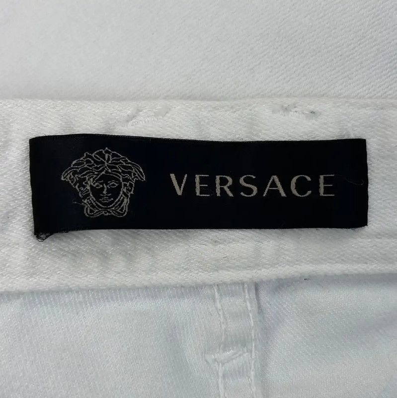 Versace Versace Casual White Denim Pants for Men 0089 Size US 34 / EU 50 - 8 Thumbnail