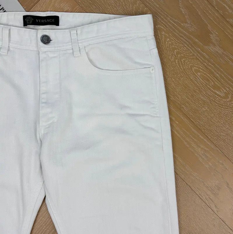 Versace Versace Casual White Denim Pants for Men 0089 Size US 34 / EU 50 - 5 Thumbnail