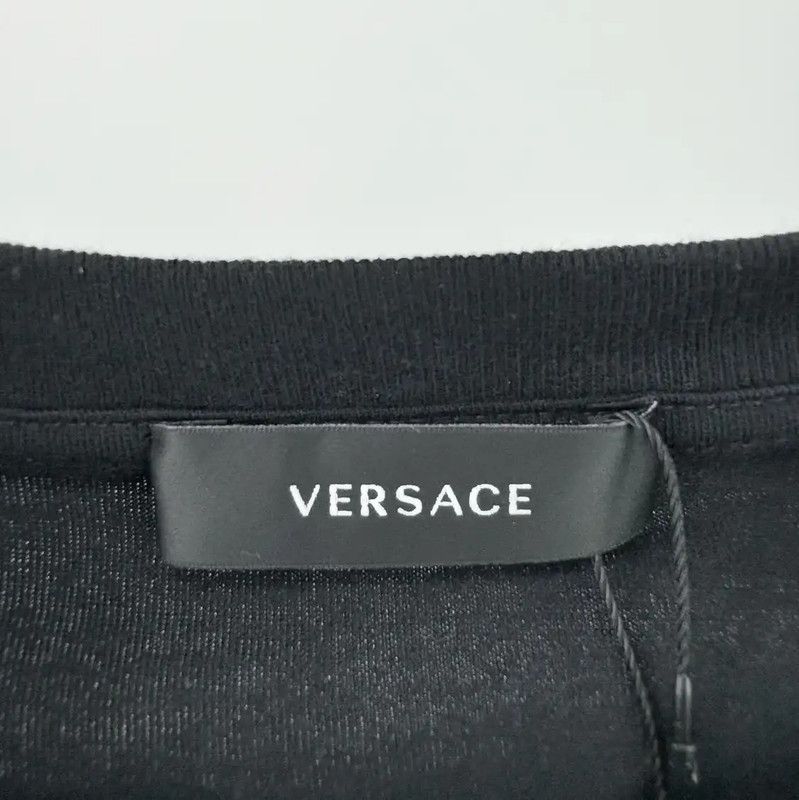 Versace Versace Black Men's T-shirt with Logo 0089 Size US M / EU 48-50 / 2 - 4 Thumbnail