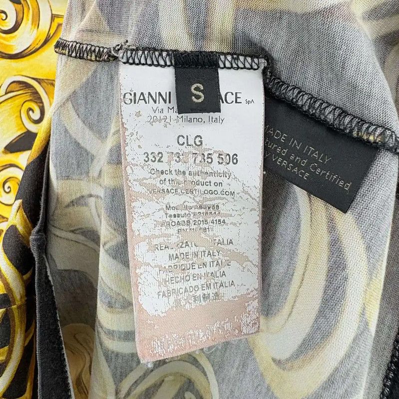 Versace Versace Men's Yellow Printed T-Shirt 0089 Size US S / EU 44-46 / 1 - 4 Thumbnail