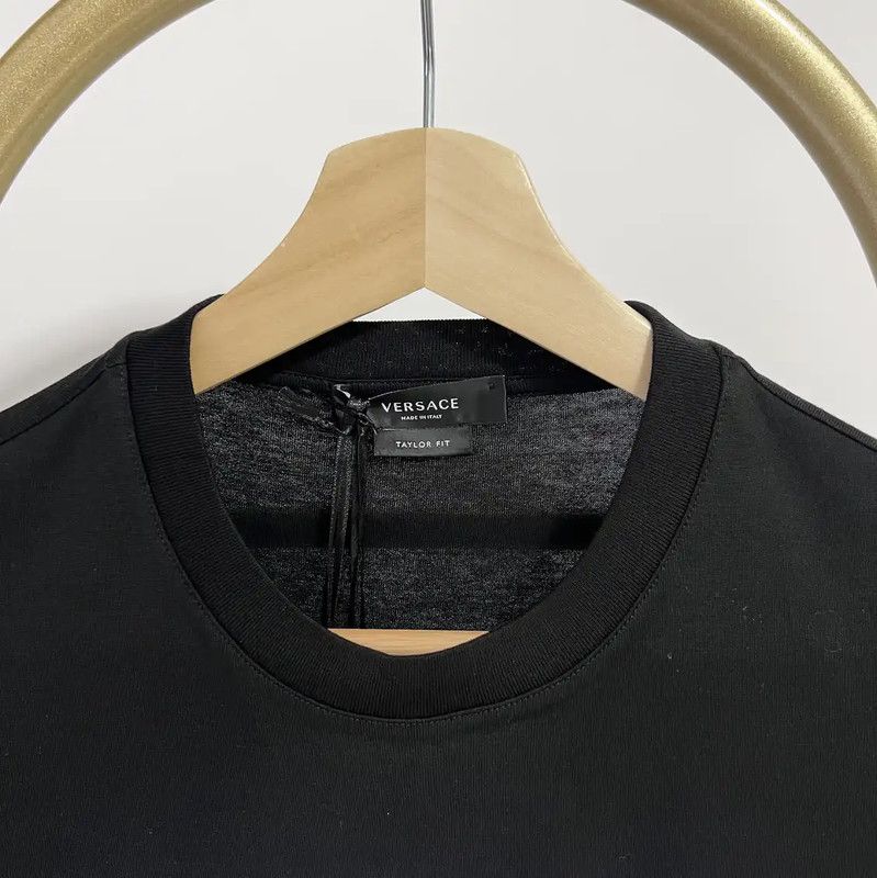 Versace Versace Black Cotton Short Sleeve T-Shirt 0089 Size US XS / EU 42 / 0 - 5 Thumbnail