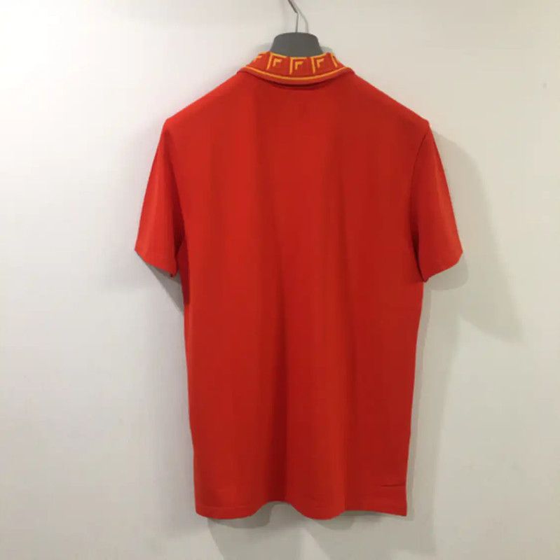 Versace Versace Summer Red Cotton Men's Polo 0089 Size US M / EU 48-50 / 2 - 3 Thumbnail