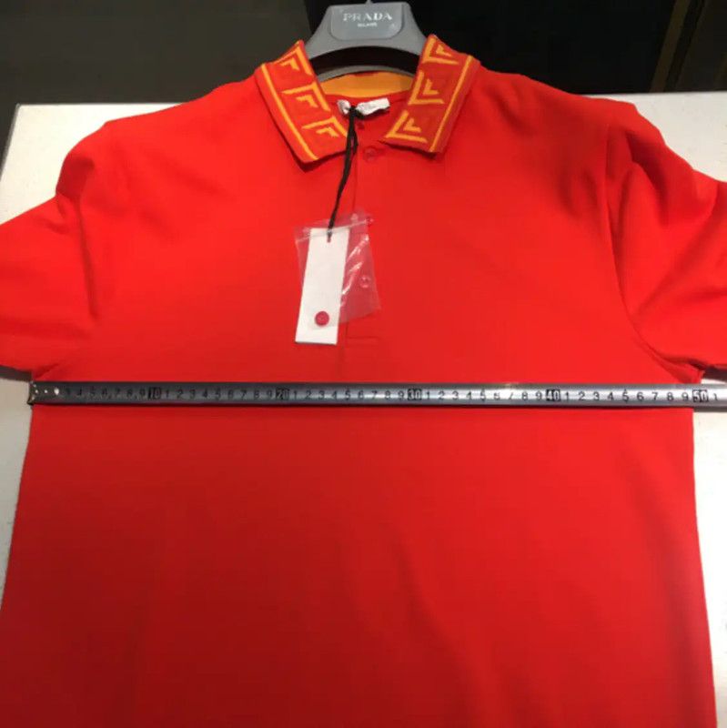 Versace Versace Summer Red Cotton Men's Polo 0089 Size US M / EU 48-50 / 2 - 6 Thumbnail