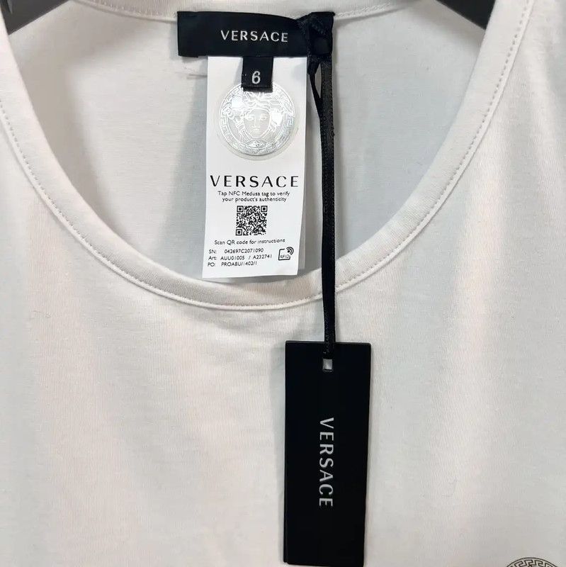 Versace Versace Men's Cotton Summer T-Shirt 0089 Size US S / EU 44-46 / 1 - 2 Thumbnail