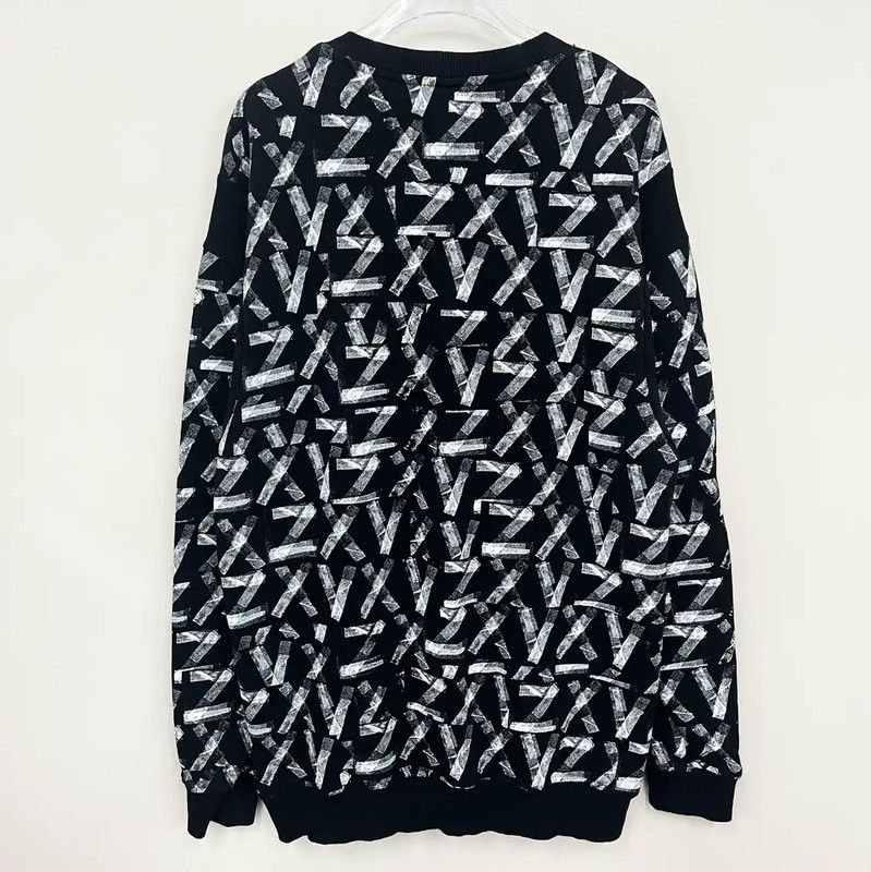 Versace Versace Black Men's Sweatshirt with Unique Print 0089 Size US XS / EU 42 / 0 - 2 Thumbnail