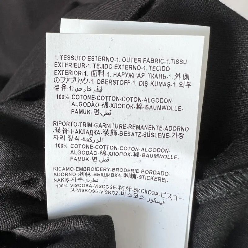 Versace Versace Black Cotton Embroidered Short Sleeve T-shirt 0089 Size US M / EU 48-50 / 2 - 4 Thumbnail