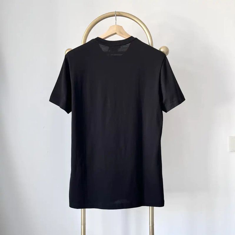 Versace Versace Black Cotton Embroidered Short Sleeve T-shirt 0089 Size US M / EU 48-50 / 2 - 6 Thumbnail