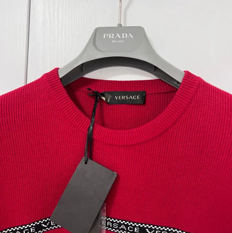 Versace Versace Long Sleeve Cotton Blend Sweater 0089 Size US XS / EU 42 / 0 - 4 Thumbnail