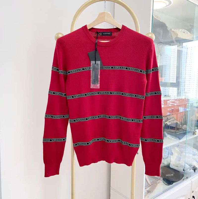 Versace Versace Red Long Sleeve Sweater for Men 0089 Size US XS / EU 42 / 0 - 2 Thumbnail