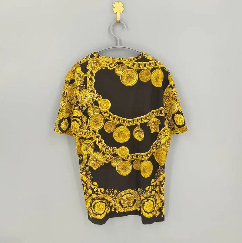 Versace Versace Black Graphic Print T-Shirt 0089 Size US M / EU 48-50 / 2 - 2 Thumbnail