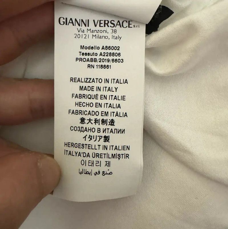 Versace Versace Logo Cotton T-Shirt for Men 0089 Size US L / EU 52-54 / 3 - 4 Thumbnail