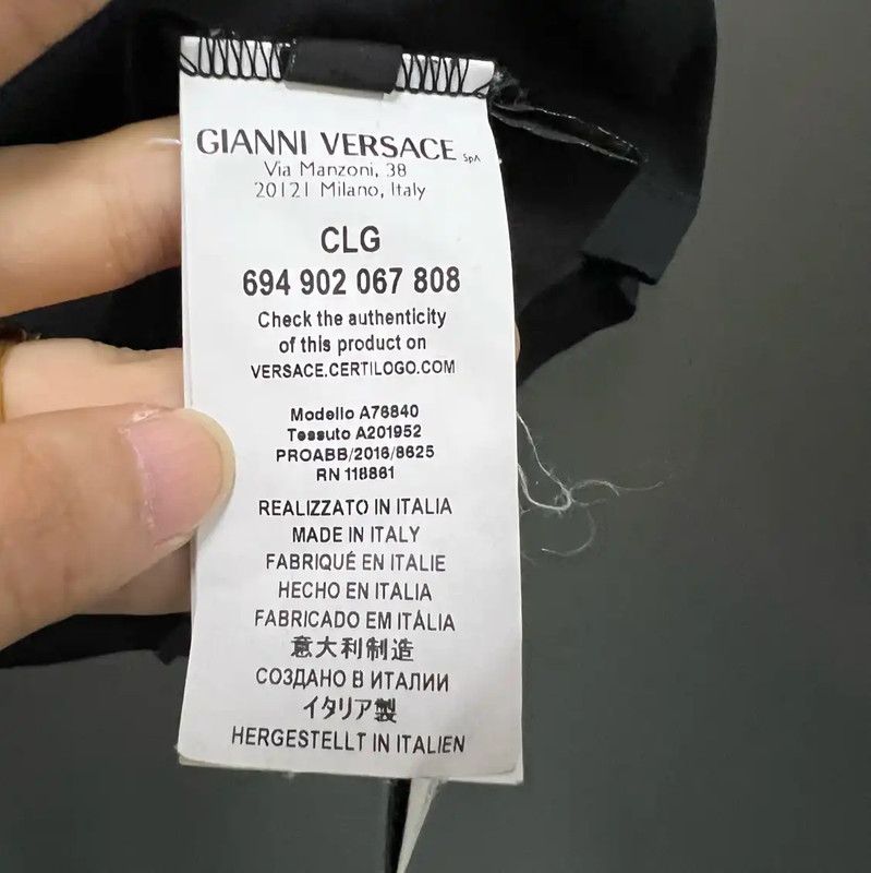 Versace Versace Summer Black Cotton Short Sleeve T-Shirt 0089 Size US S / EU 44-46 / 1 - 4 Thumbnail