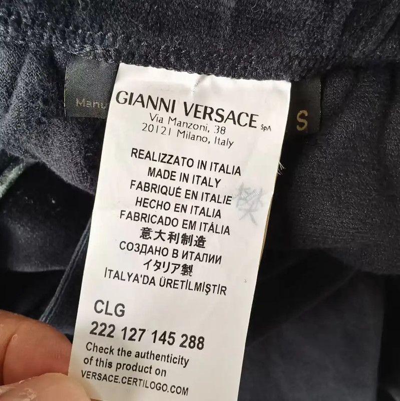 Versace Versace Black Casual Pants for Men 0089 Size US 27 - 4 Thumbnail