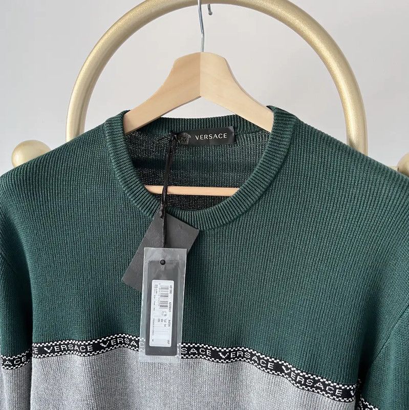 Versace Versace Men's Color Block Long Sleeve Sweater 0089 Size US XXL / EU 58 / 5 - 2 Thumbnail