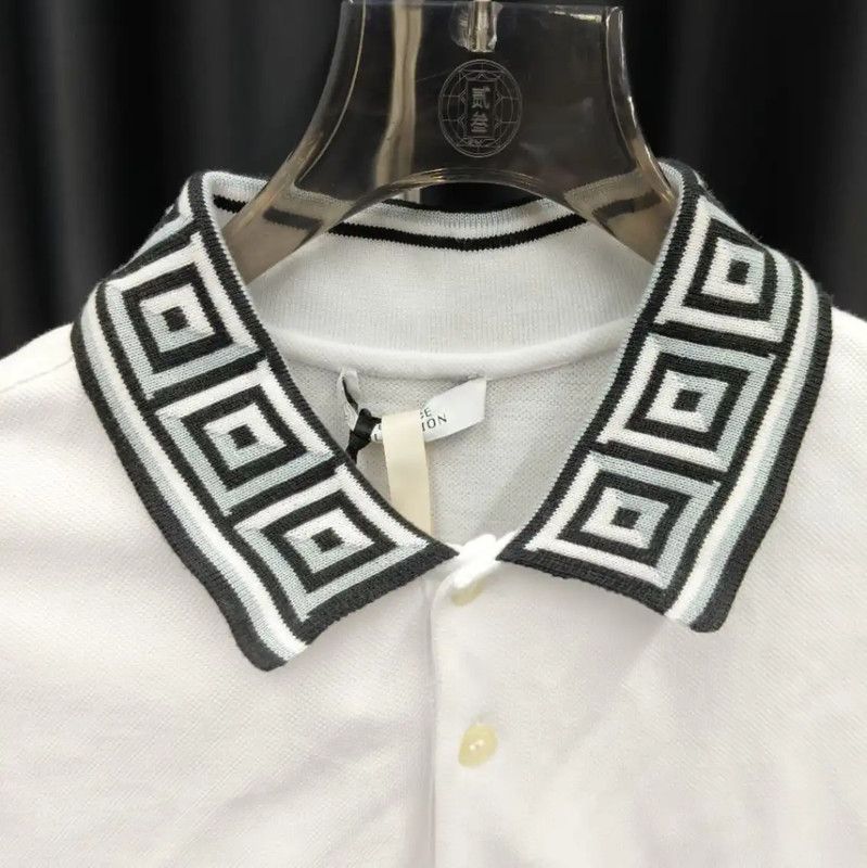 Versace Versace Short Sleeve White Cotton Polo Shirt 0089 Size US S / EU 44-46 / 1 - 4 Thumbnail