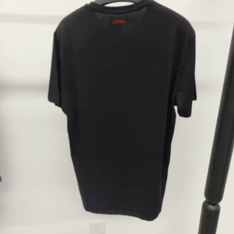 Versace Black Cotton Men's T-Shirt with Floral Design 0089