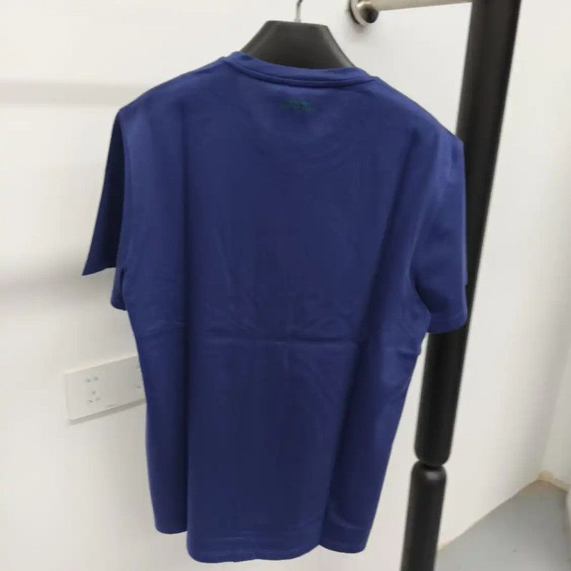 Versace Versace Blue Cotton Men's T-Shirt 0089 Size US S / EU 44-46 / 1 - 2 Thumbnail