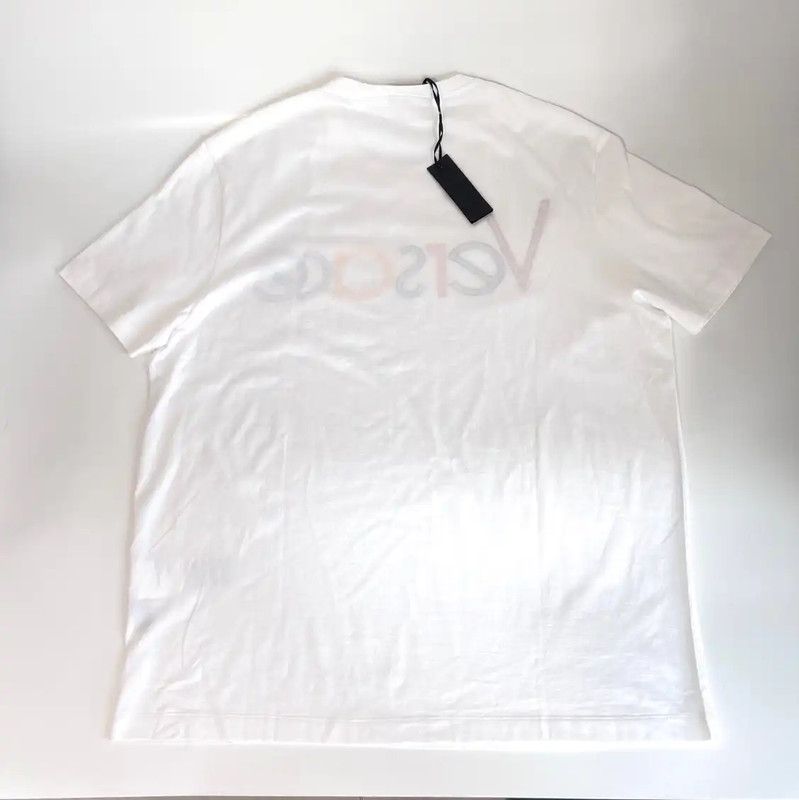 Versace Versace Summer White Cotton Men's T-Shirt 0089 Size US XL / EU 56 / 4 - 6 Thumbnail