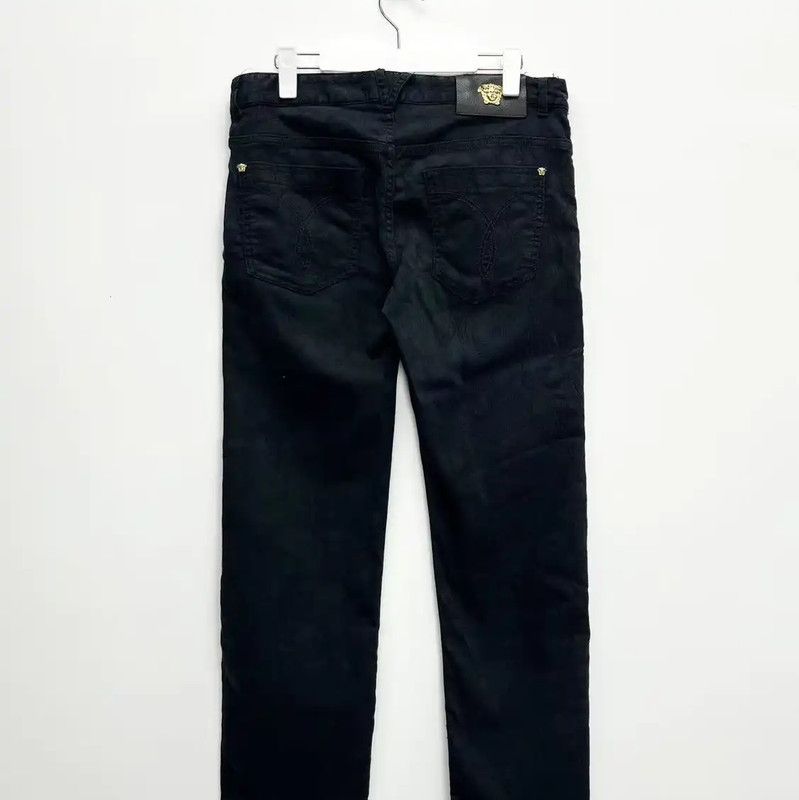 Versace Versace Black Embroidered Denim Casual Pants 0089 Size US 36 / EU 52 - 2 Thumbnail
