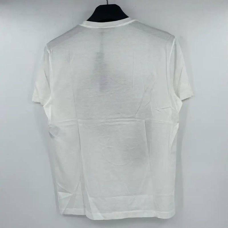 Versace Versace Men's White Cotton Short Sleeve Tee 0089 Size US L / EU 52-54 / 3 - 2 Thumbnail