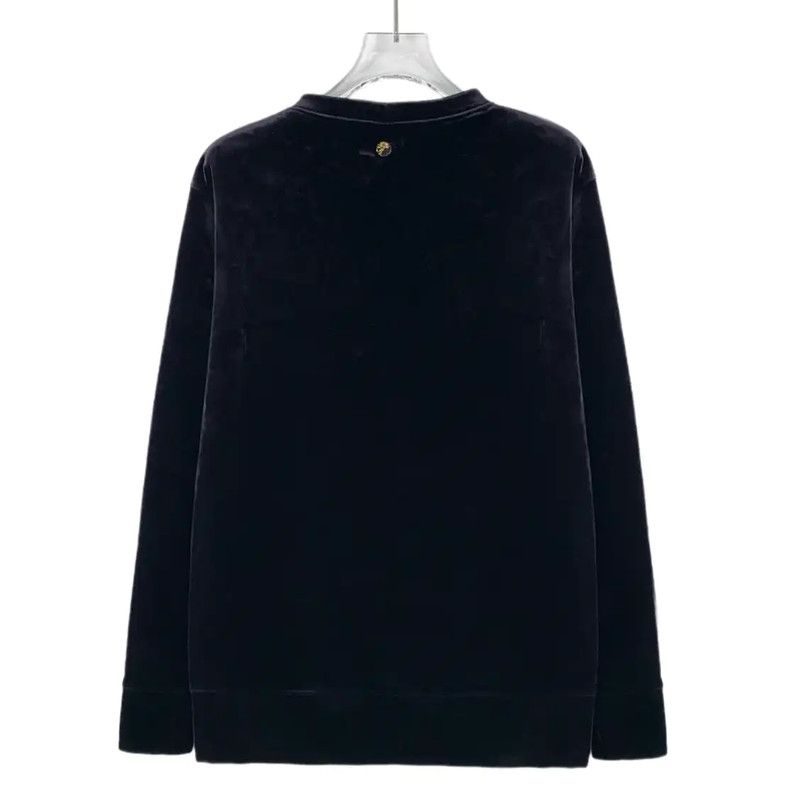 Versace Versace Black Men's Velvet Sweatshirt 0089 Size US S / EU 44-46 / 1 - 2 Thumbnail