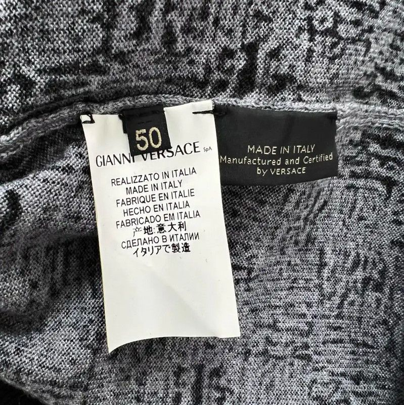 Versace Versace Multicolor Wool Pullover Sweater for Men 0089 Size US M / EU 48-50 / 2 - 5 Thumbnail
