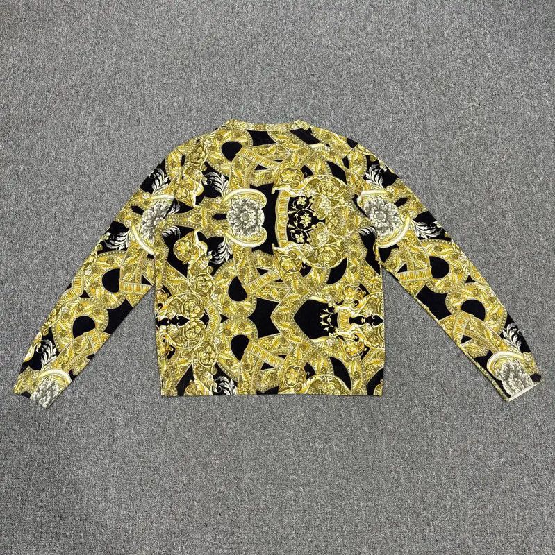 Versace Versace Multicolor Cotton Men's Sweater 0089 Size US M / EU 48-50 / 2 - 2 Thumbnail