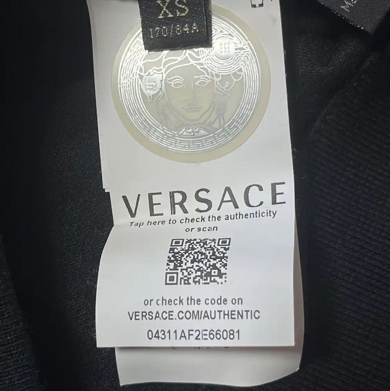 Versace Versace Black Cotton Men's Hooded Jacket 0089 Size US XS / EU 42 / 0 - 5 Thumbnail