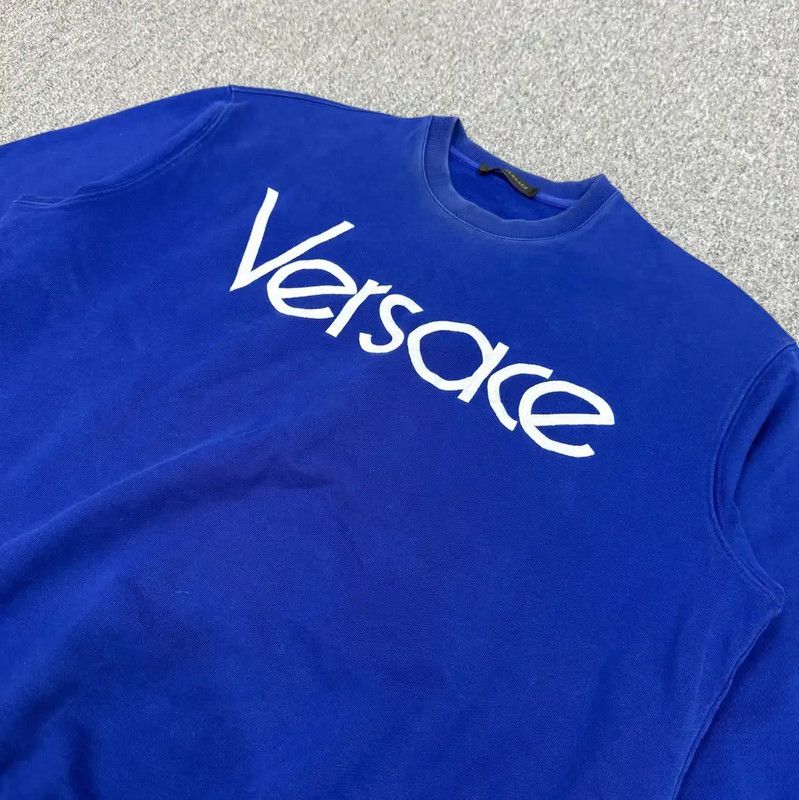 Versace Versace Blue Cotton Men's Sweatshirt 0089 Size US M / EU 48-50 / 2 - 3 Thumbnail
