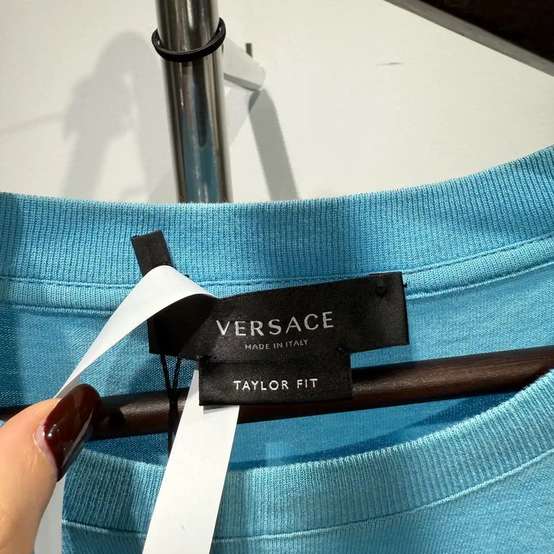 Versace Versace Men's Blue Graphic T-Shirt 0089 Size US L / EU 52-54 / 3 - 3 Thumbnail