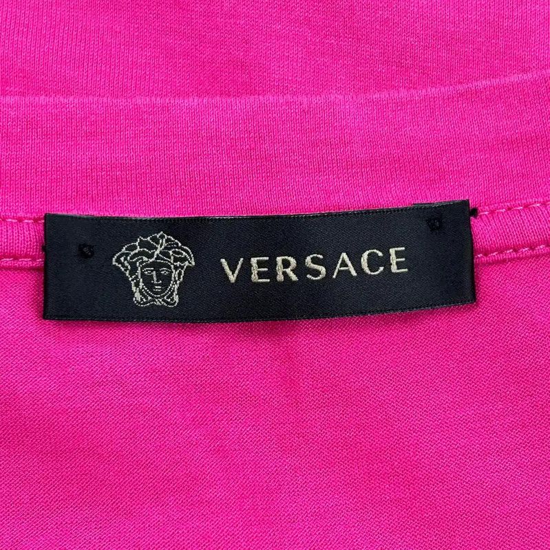 Versace Versace Pink Men's T-Shirt with Logo 0089 Size US L / EU 52-54 / 3 - 7 Thumbnail