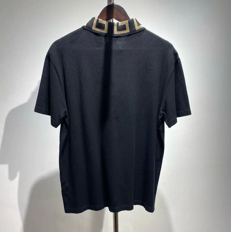 Versace Versace Black Men's Polo Shirt 0089 Size US L / EU 52-54 / 3 - 2 Thumbnail