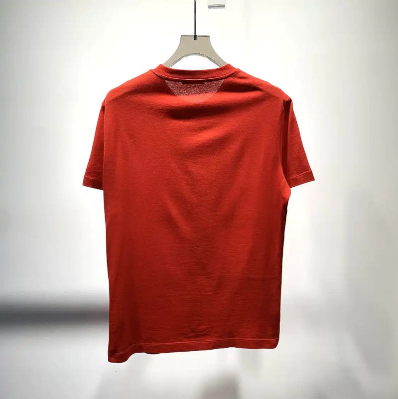Versace Versace Red Cotton Men's T-Shirt 0089 Size US M / EU 48-50 / 2 - 7 Thumbnail