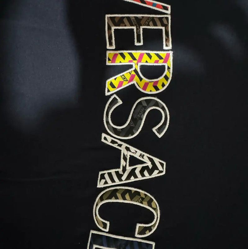 Versace Versace Men's Cotton Logo T-Shirt in Navy 0089 Size US S / EU 44-46 / 1 - 3 Thumbnail
