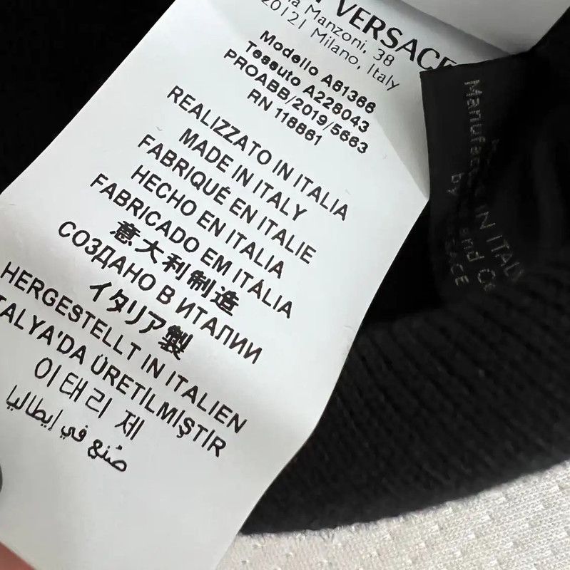 Versace Versace Black Striped Long Sleeve Sweater 0089 Size US XXL / EU 58 / 5 - 4 Thumbnail