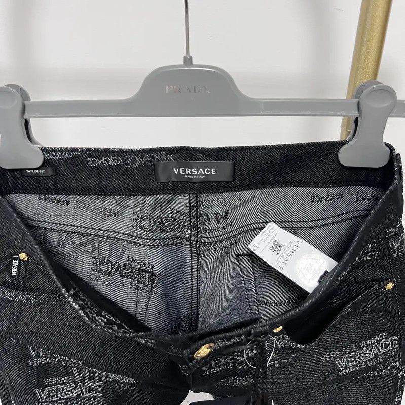 Versace Versace Black Casual Pants for Men 0089 Size US 26 / EU 42 - 7 Thumbnail