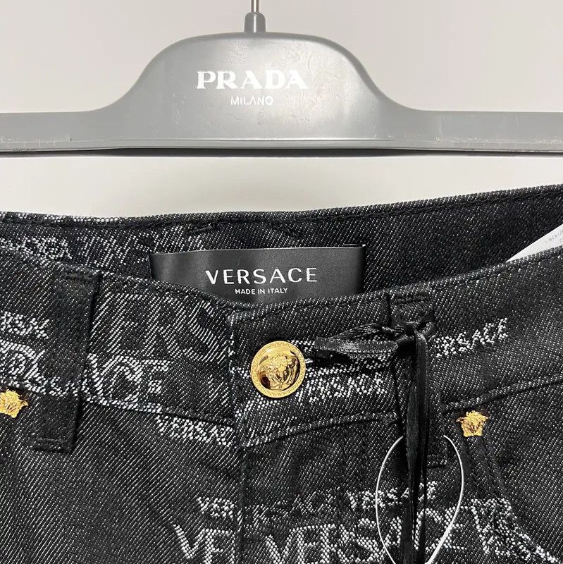 Versace Versace Black Casual Pants for Men 0089 Size US 26 / EU 42 - 3 Thumbnail