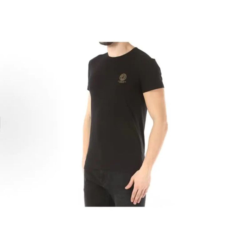 Versace Versace Men's Black Cotton T-Shirt 0089 Size US M / EU 48-50 / 2 - 6 Thumbnail